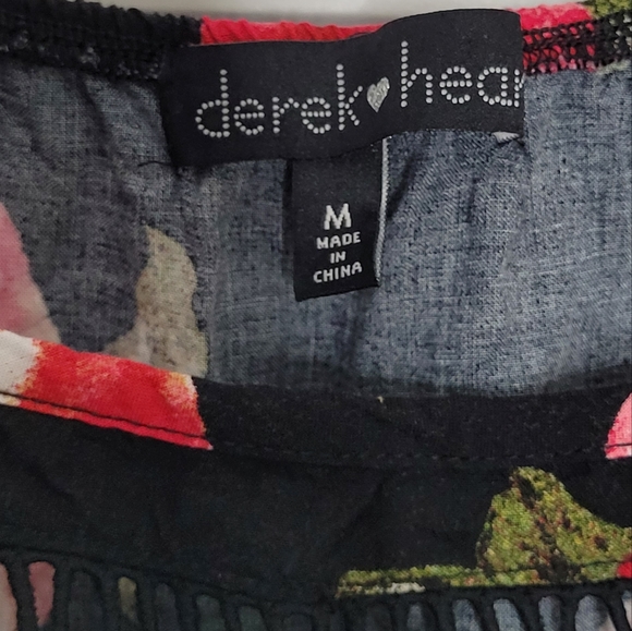 Juniors Y2K  Floral Print Dress M Derek Heart - Picture 5 of 5